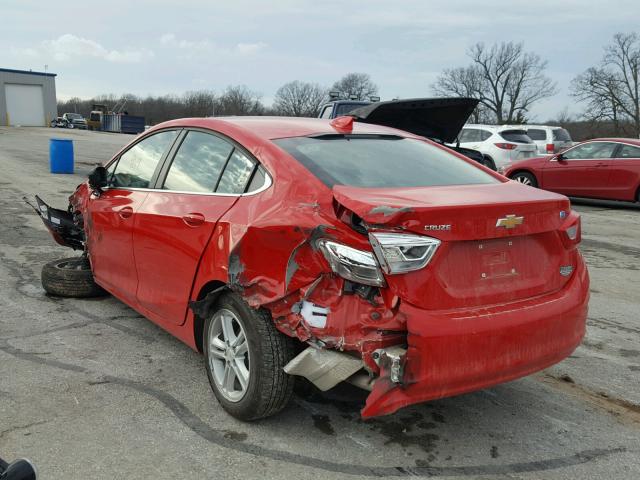 1G1BH5SE9H7264109 - 2017 CHEVROLET CRUZE LT RED photo 3