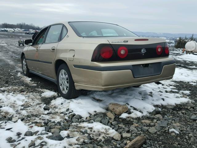 2G1WF52E059345520 - 2005 CHEVROLET IMPALA GOLD photo 3