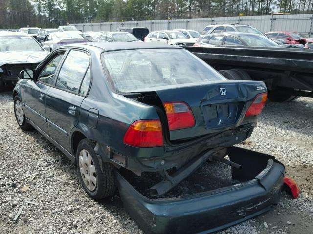 2HGEJ6610YH564729 - 2000 HONDA CIVIC BASE GREEN photo 3