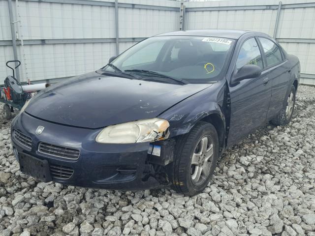 1B3EL46X02N310696 - 2002 DODGE STRATUS SE BLUE photo 2