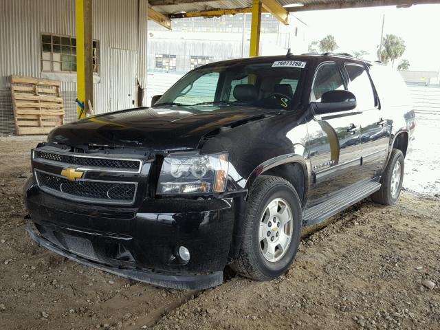 1GNSCJE00DR343527 - 2013 CHEVROLET SUBURBAN C BLACK photo 2