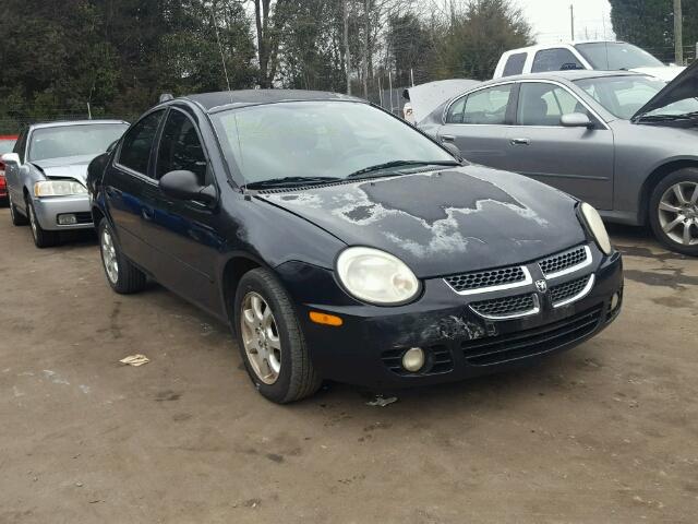 1B3ES56CX4D617680 - 2004 DODGE NEON SXT BLACK photo 1