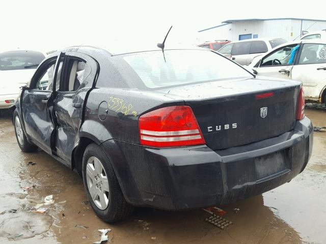 1B3LC46K78N134475 - 2008 DODGE AVENGER SE BLACK photo 3