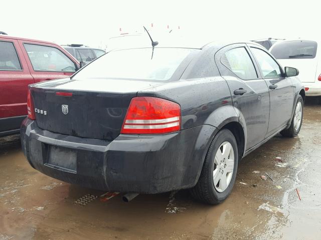 1B3LC46K78N134475 - 2008 DODGE AVENGER SE BLACK photo 4