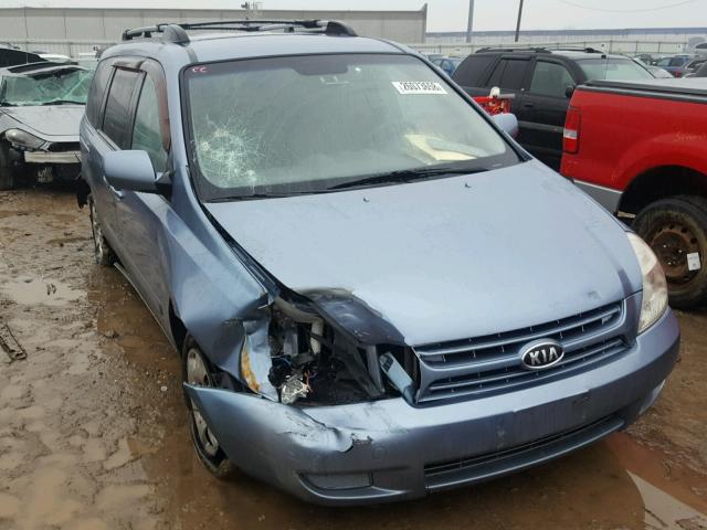 KNDMB233886211520 - 2008 KIA SEDONA EX BLUE photo 1