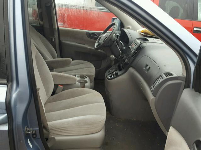 KNDMB233886211520 - 2008 KIA SEDONA EX BLUE photo 5