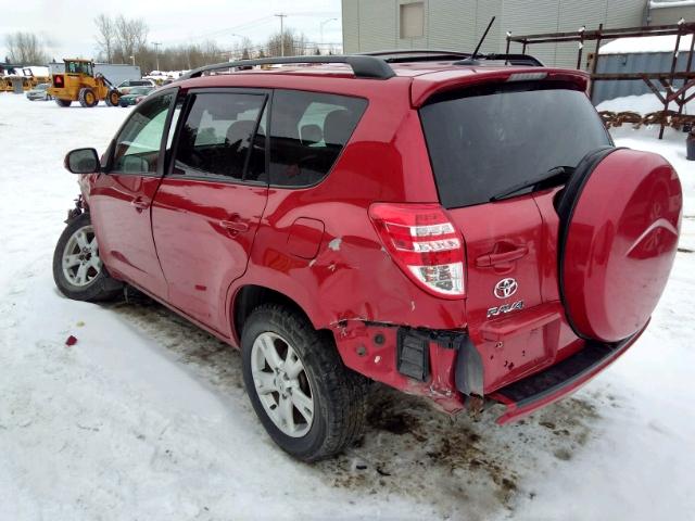 2T3BF4DV3CW230507 - 2012 TOYOTA RAV4 RED photo 3