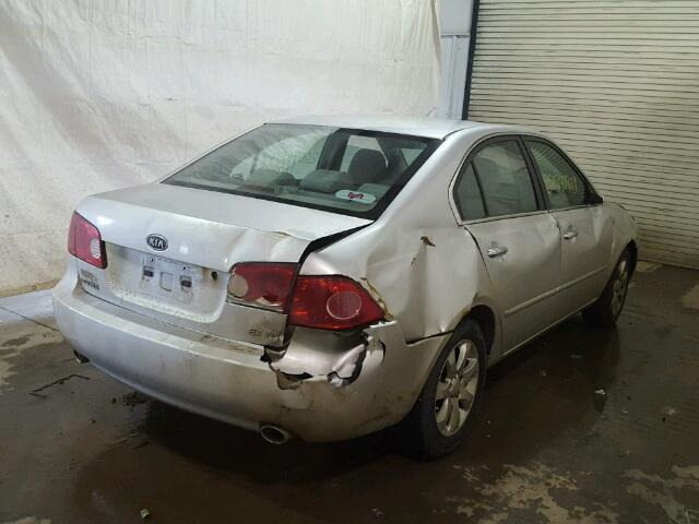 KNAGE124475146479 - 2007 KIA OPTIMA LX SILVER photo 4