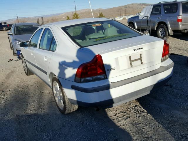 YV1RS64A842404451 - 2004 VOLVO S60 WHITE photo 3
