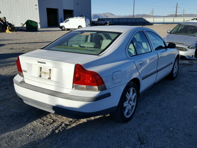 YV1RS64A842404451 - 2004 VOLVO S60 WHITE photo 4