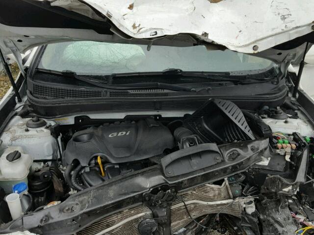 5NPEB4ACXDH708121 - 2013 HYUNDAI SONATA GLS WHITE photo 7