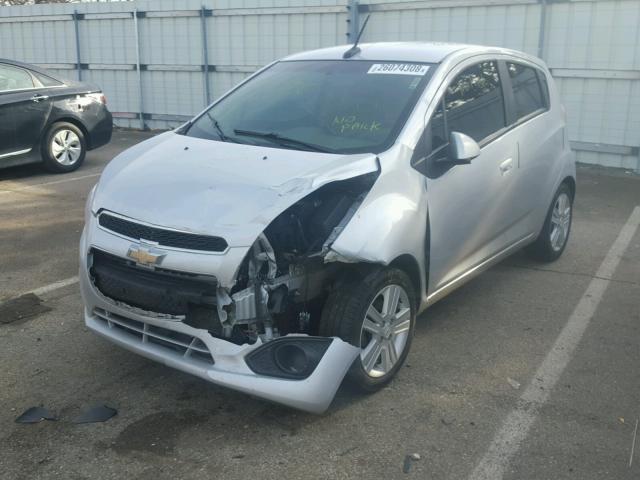 KL8CD6S93DC506032 - 2013 CHEVROLET SPARK 1LT Серебристый фото 2