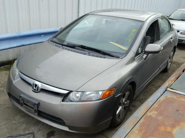 2HGFA16856H520369 - 2006 HONDA CIVIC EX ნაცრისფერი ფოტო 2