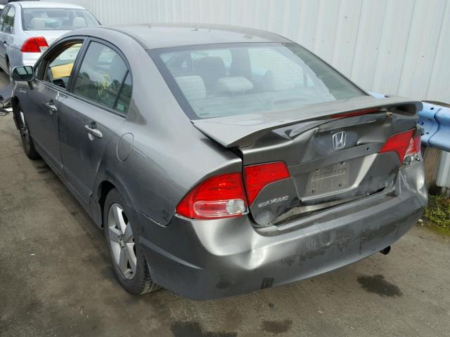 2HGFA16856H520369 - 2006 HONDA CIVIC EX GRAY photo 3