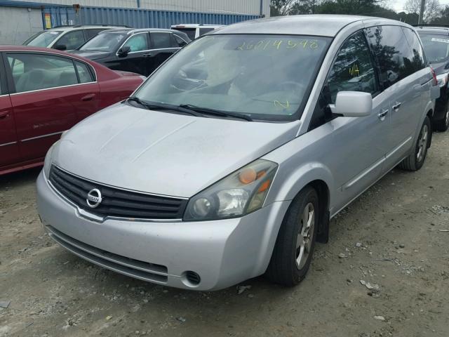 5N1BV28U78N105657 - 2008 NISSAN QUEST S SILVER photo 2