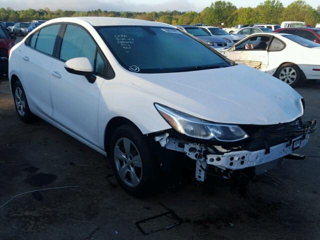 1G1BC5SM0H7148206 - 2017 CHEVROLET CRUZE LS WHITE photo 1