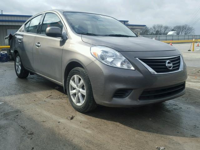 3N1CN7AP8EL865055 - 2014 NISSAN VERSA S CHARCOAL photo 1