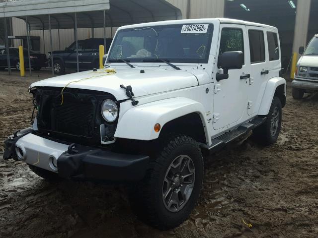 1C4BJWEGXDL698989 - 2013 JEEP WRANGLER U WHITE photo 2