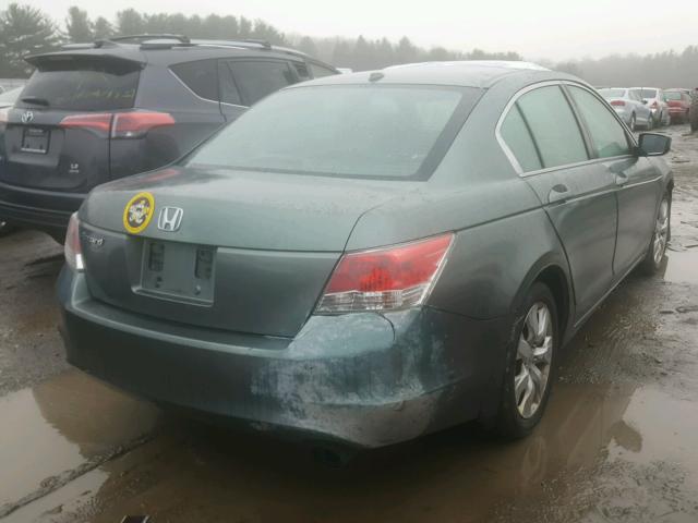 1HGCP26858A038252 - 2008 HONDA ACCORD EXL GREEN photo 4