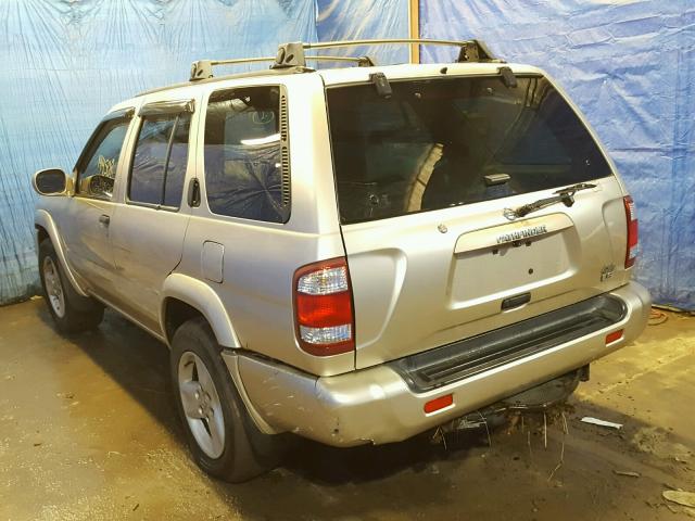 JN8DR09Y82W745552 - 2002 NISSAN PATHFINDER BEIGE photo 3