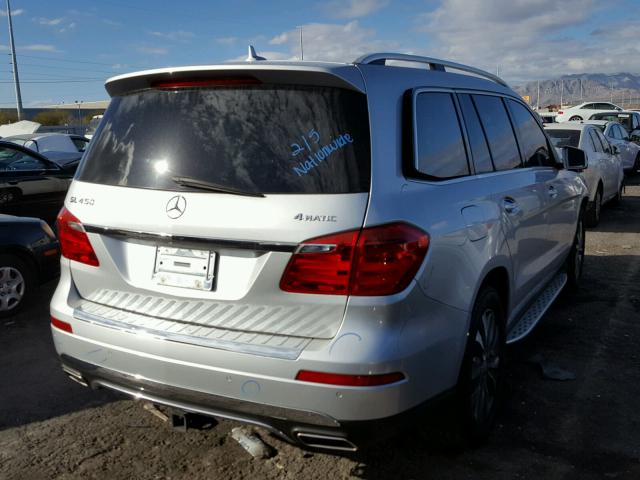 4JGDF7CE7EA299502 - 2014 MERCEDES-BENZ GL 450 4MA SILVER photo 4