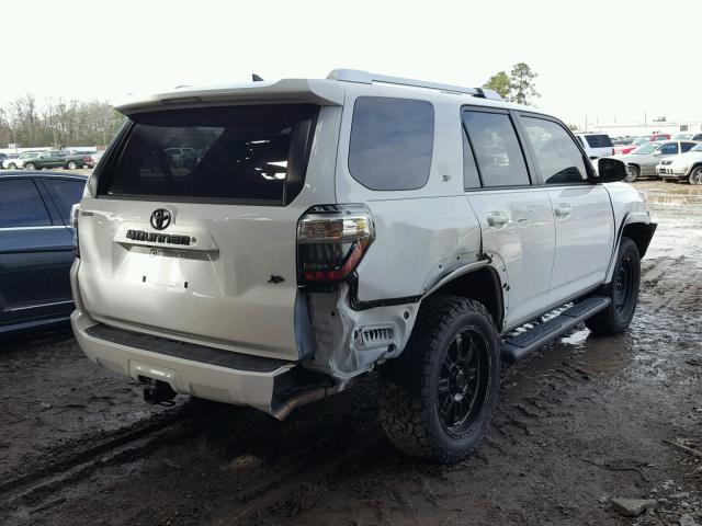 JTEBU5JR4F5225097 - 2015 TOYOTA 4RUNNER SR WHITE photo 4