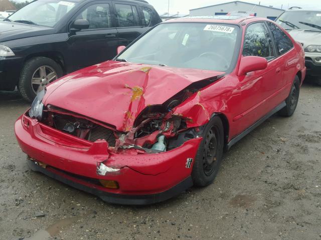 1HGEJ8248WL100521 - 1998 HONDA CIVIC EX RED photo 2