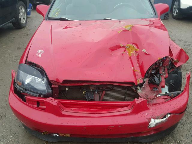 1HGEJ8248WL100521 - 1998 HONDA CIVIC EX RED photo 7