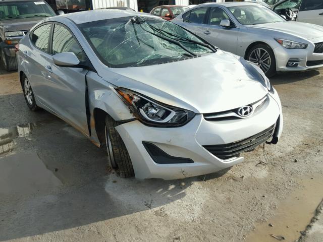 5NPDH4AEXEH504755 - 2014 HYUNDAI ELANTRA SE SILVER photo 1