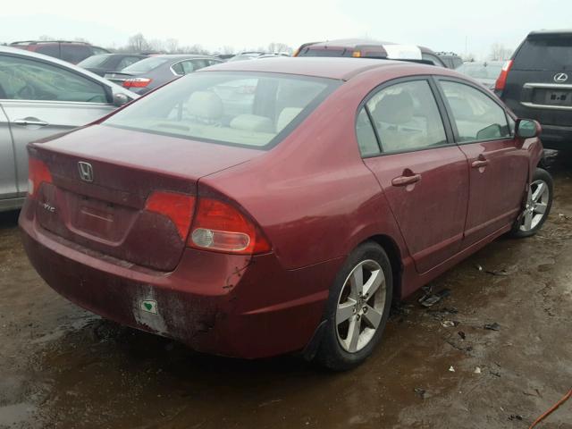 1HGFA16836L101410 - 2006 HONDA CIVIC EX Tünd qırmızı foto 4