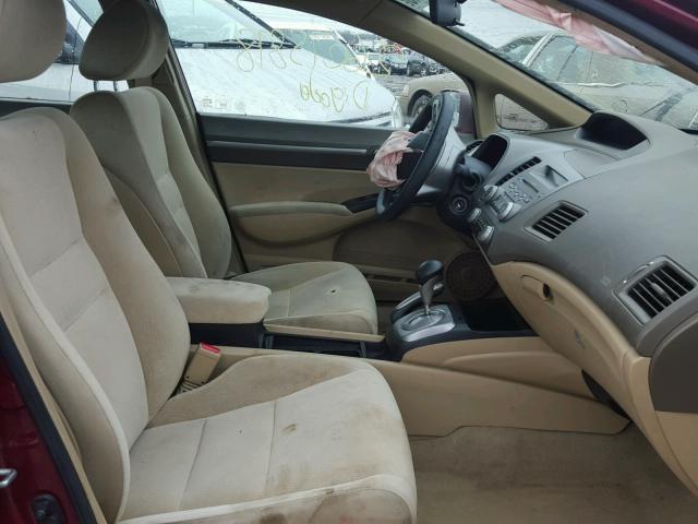 1HGFA16836L101410 - 2006 HONDA CIVIC EX Tünd qırmızı foto 5