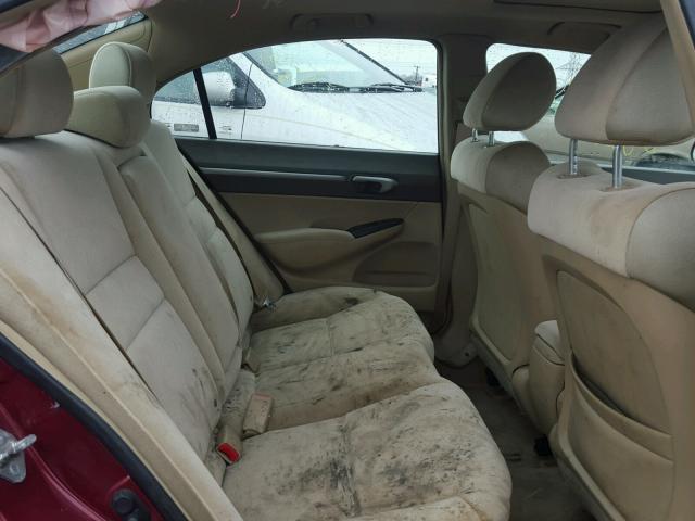 1HGFA16836L101410 - 2006 HONDA CIVIC EX Tünd qırmızı foto 6