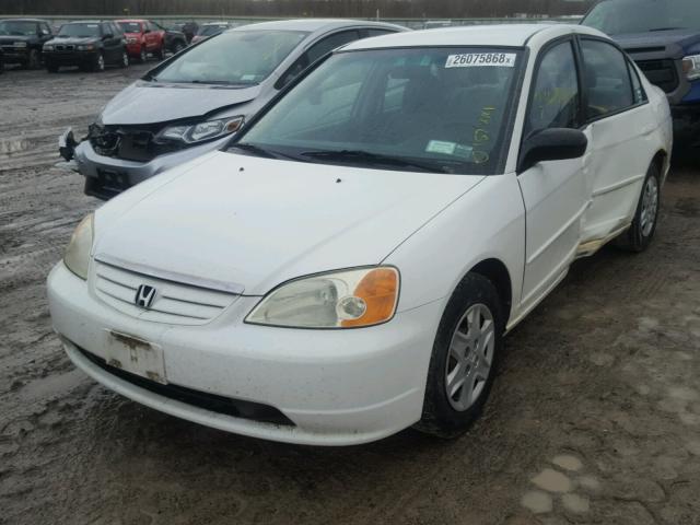 2HGES16523H612436 - 2003 HONDA CIVIC LX WHITE photo 2