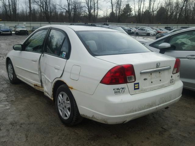 2HGES16523H612436 - 2003 HONDA CIVIC LX WHITE photo 3