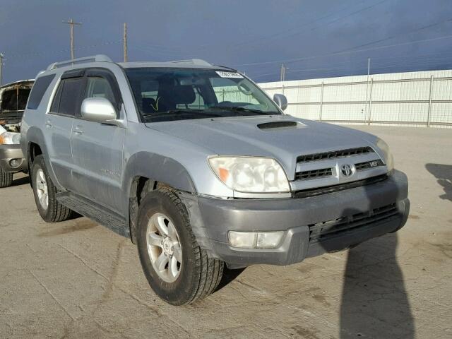 JTEBT14R930017636 - 2003 TOYOTA 4RUNNER SR SILVER photo 1