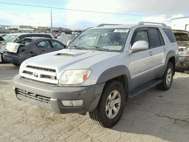 JTEBT14R930017636 - 2003 TOYOTA 4RUNNER SR SILVER photo 2