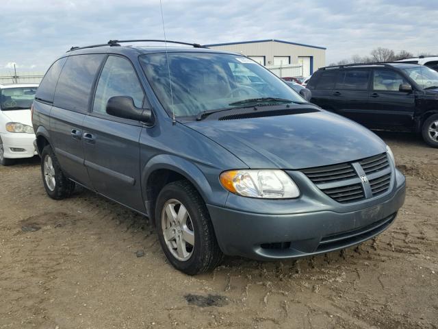 1D4GP45R27B222274 - 2007 DODGE CARAVAN SX TEAL photo 1