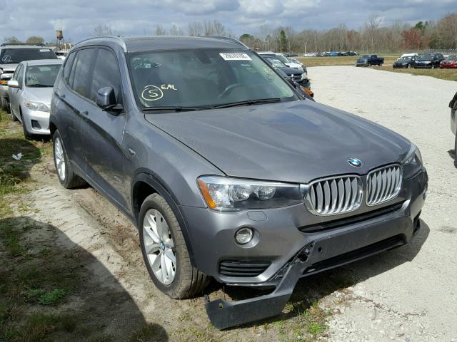 5UXWX9C5XH0T08823 - 2017 BMW X3 XDRIVE2 GRAY photo 1