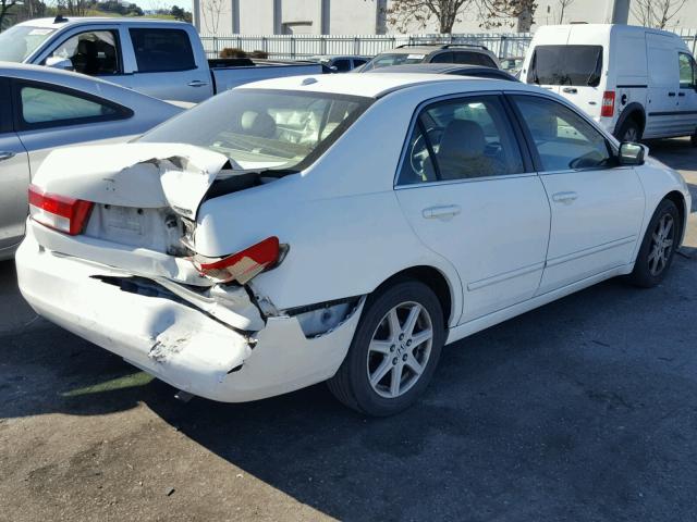 1HGCM66854A085985 - 2004 HONDA ACCORD EX WHITE photo 4