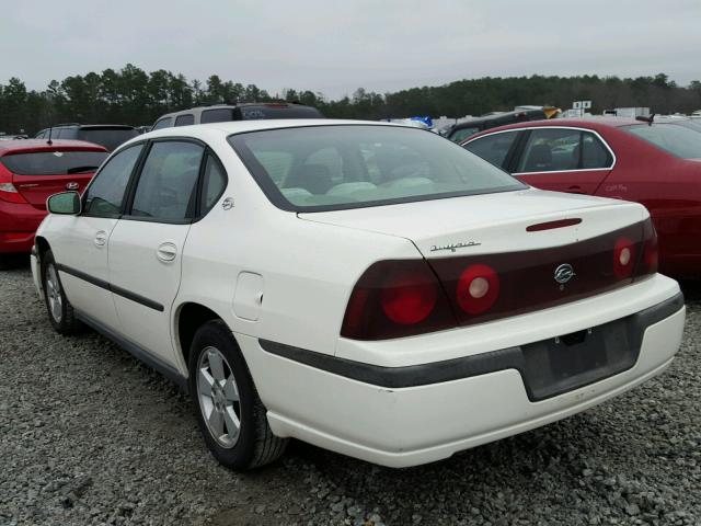 2G1WF52EX49108399 - 2004 CHEVROLET IMPALA WHITE photo 3