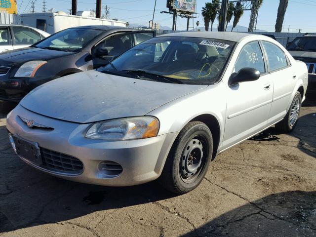 1C3EL46X12N101986 - 2002 CHRYSLER SEBRING LX SILVER photo 2