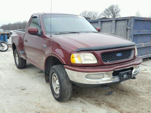 1FTDF08WXVKD12797 - 1997 FORD F150 BURGUNDY photo 1