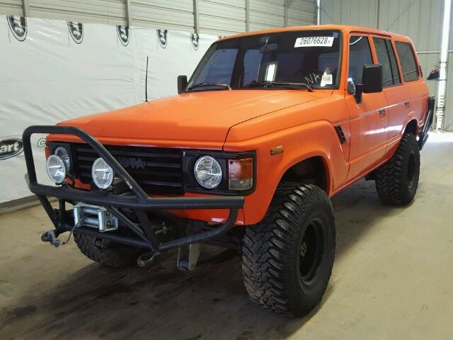 JT3FJ60G1D0072262 - 1983 TOYOTA LAND CRUIS ORANGE photo 2