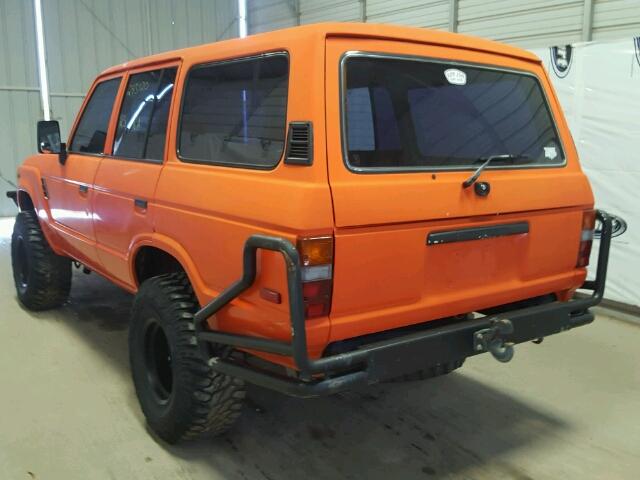 JT3FJ60G1D0072262 - 1983 TOYOTA LAND CRUIS ORANGE photo 3