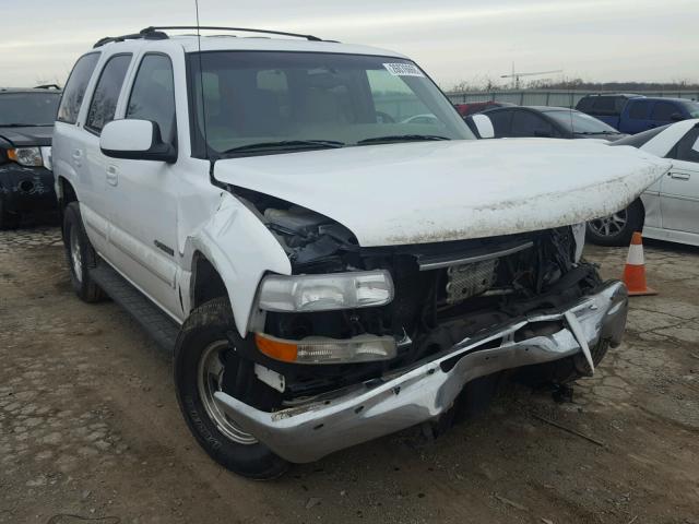 1GNEK13T21R178606 - 2001 CHEVROLET TAHOE K150 WHITE photo 1