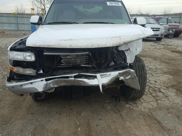 1GNEK13T21R178606 - 2001 CHEVROLET TAHOE K150 WHITE photo 9