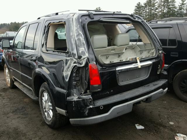 5LMEU88H13ZJ01186 - 2003 LINCOLN AVIATOR 黑色 照片 3