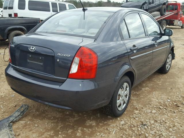 KMHCN4AC3BU620461 - 2011 HYUNDAI ACCENT GLS BLUE photo 4