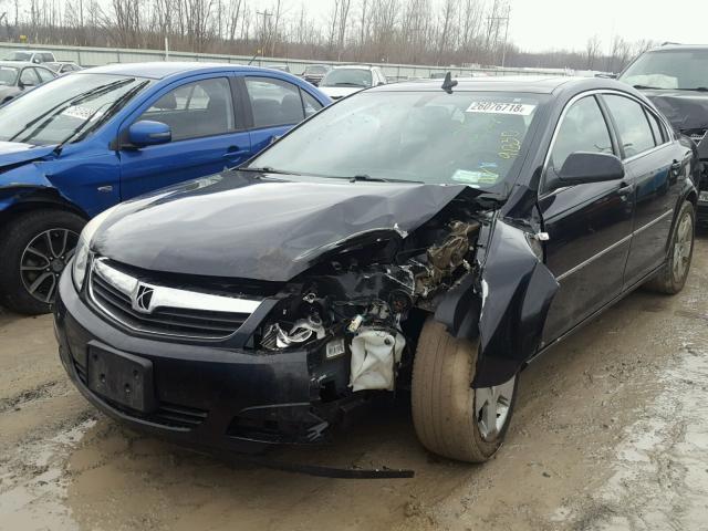 1G8ZS57B58F231890 - 2008 SATURN AURA XE BLACK photo 2