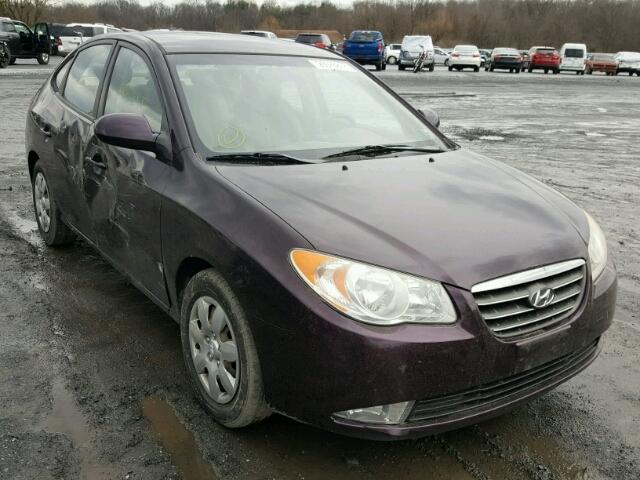 KMHDU46D67U101534 - 2007 HYUNDAI ELANTRA GL BURGUNDY photo 1